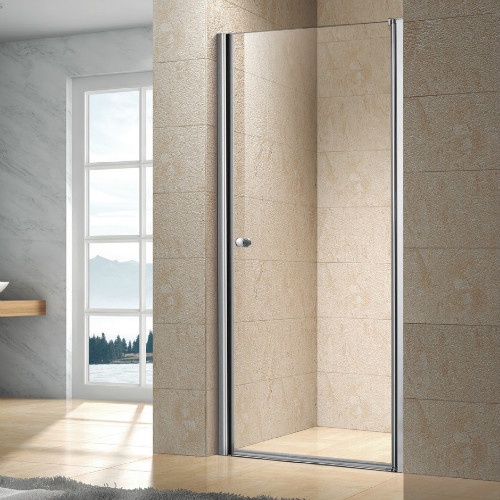 Shower screen with one swing door