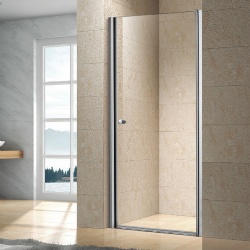 Shower screen with one swing door